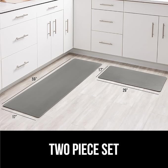GORILLA GRIP 2 Pack Comfortable Cushioned Kitchen Mats - Image 6