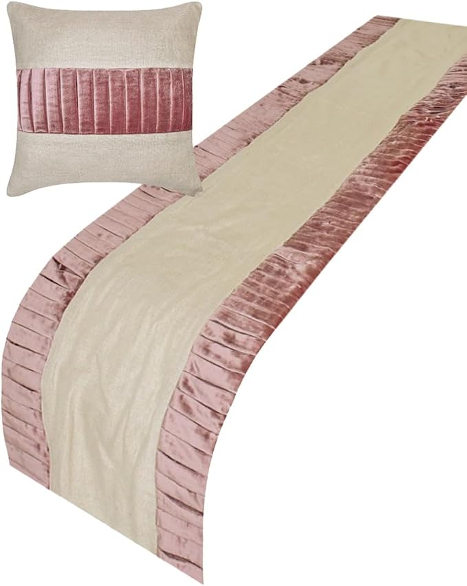 The HomeCentric King/Queen/Twin Purple Luxury King 90"x18" Bed Runner Without - Image 2