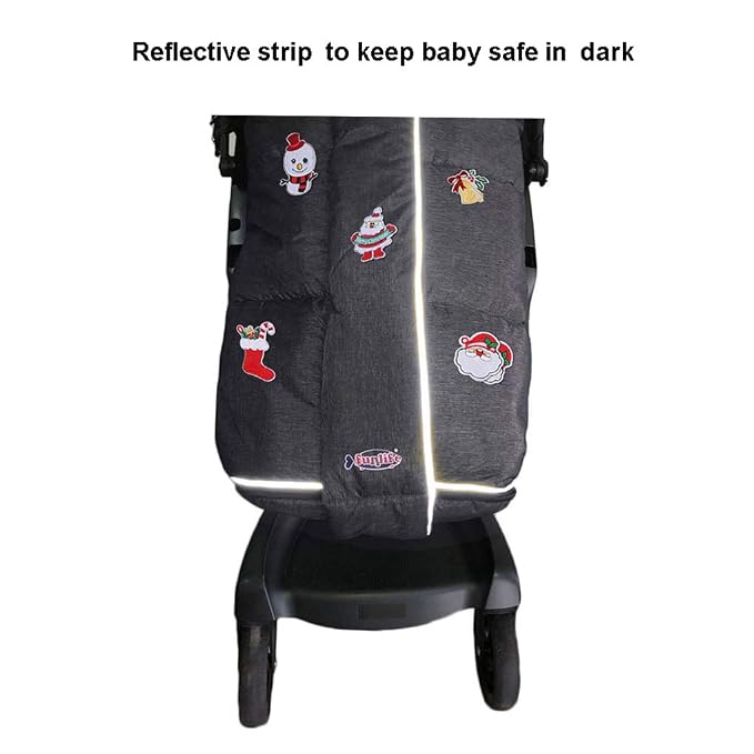 Christmas DIY Play Fun Waterproof Winter Stroller Bunting Bag Toddler, Width - Image 7