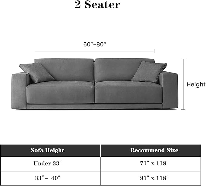 MEETSKY Couch Cover Sectional Sofa Covers Washable Chenille Geometric Abstract - Image 5