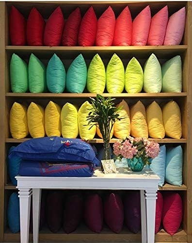 4-Pack 100% Cotton Comfortable Solid Decorative Throw Pillow Case, Thmyo Square - Image 3