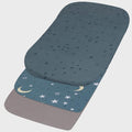 Belsden Pack of 3 Fitted Bassinet Sheet Set, Flexible Fit Various Bassinet by Belsden