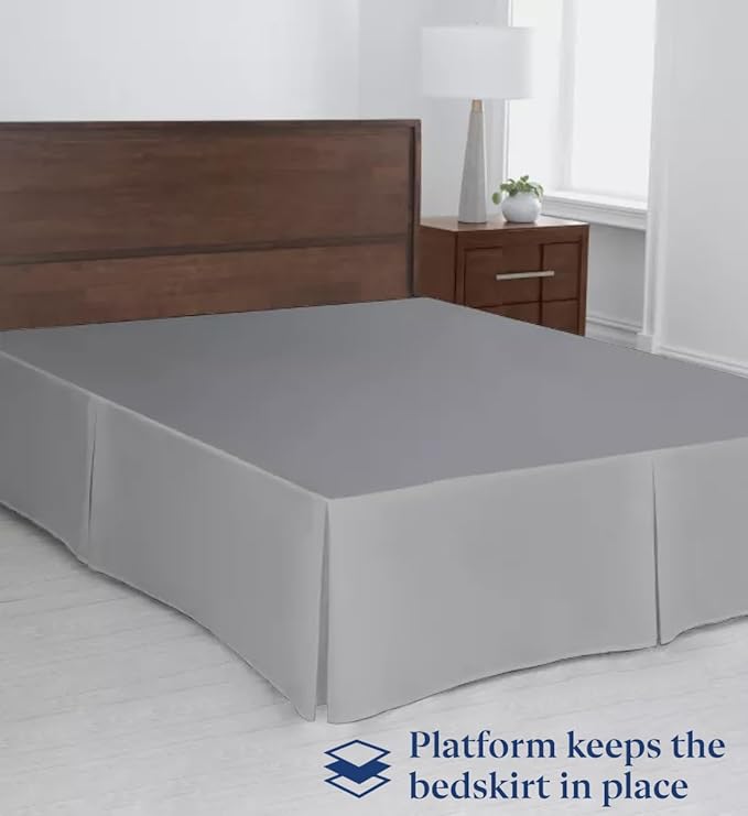 SKY BEDDINGS Luxury Pleated Queen Bed Skirt - Image 3