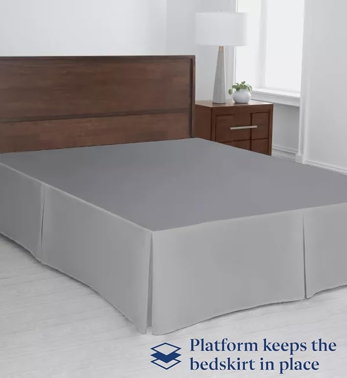 SKY BEDDINGS Luxury Pleated Queen Bed Skirt - Image 3