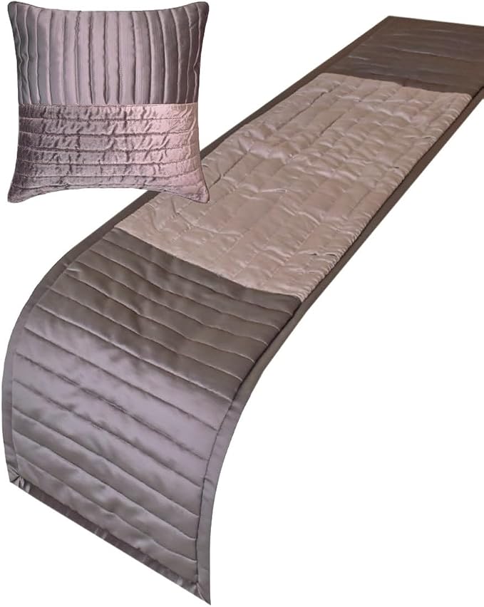 The HomeCentric King/Queen/Twin Purple Luxury King 90"x18" Bed Runner - Image 2