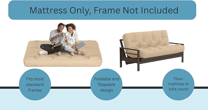 Royal Sleep Products by The Futon Factory 6 inch Foam Futon Mattress - Image 7
