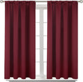 BGment Burgundy Blackout Curtains 54 Inch Long by BGment