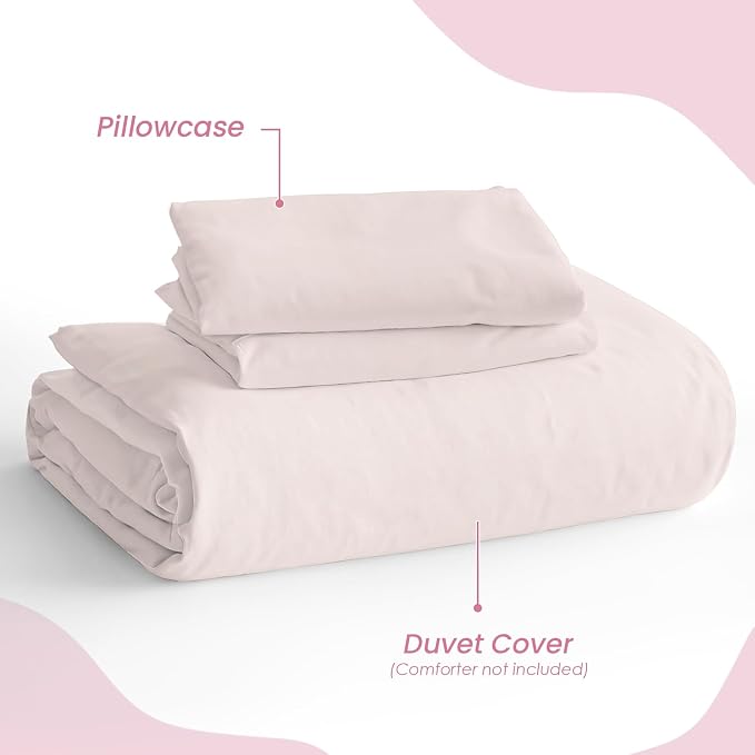 SANDJEST Beige Duvet Cover Sets Full Size - Image 4