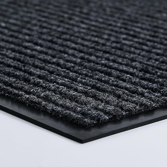 Front Door Mat Outside Entrance, Low Profile Welcome Doormat by 100pointONE