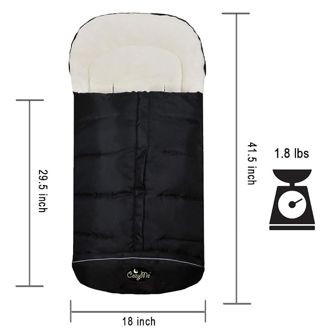 CozyMe 3 in 1 Winter Outdoor Tour Toddler Universal Stroller Sleeping Bag - Image 4