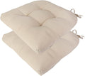 Outdoor Chair Cushions 19 x19 Inch, Water Resistant Tufted Seat Cushions 19" by FUNHOME