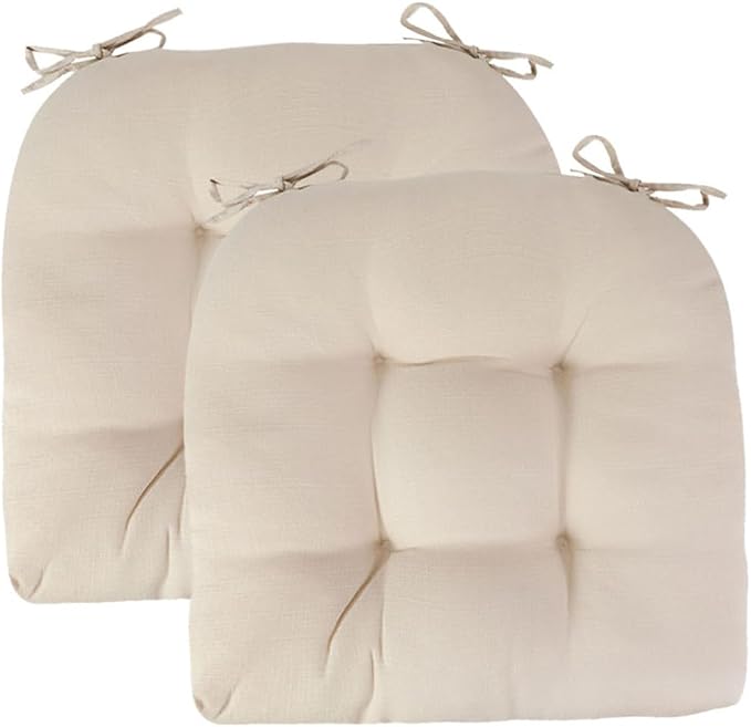 Outdoor Chair Cushions 19 x19 Inch, Water Resistant Tufted Seat Cushions 19" - Image 2