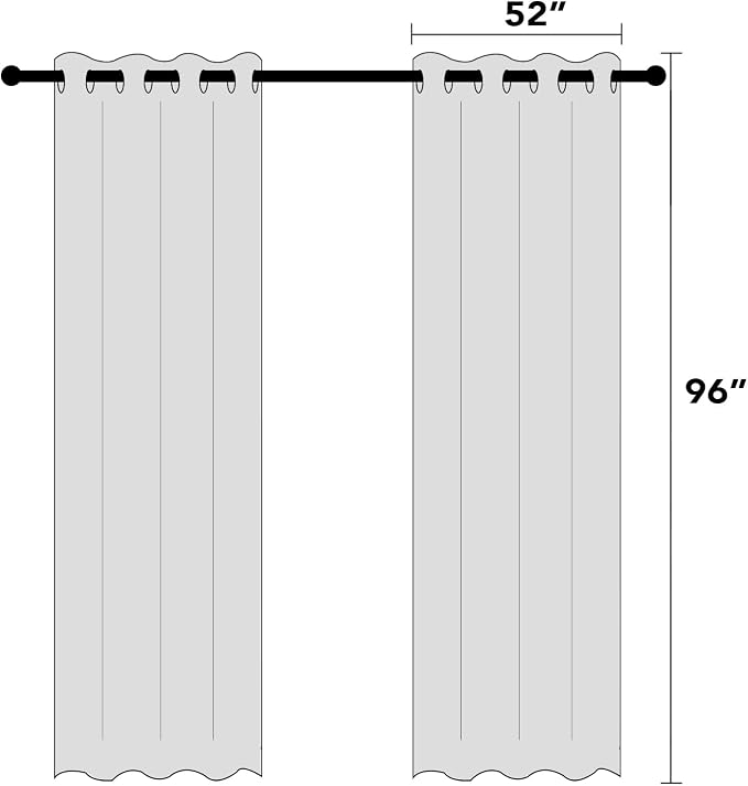 PrinceDeco Primitive Textured Linen 100% Blackout Curtains - Image 9