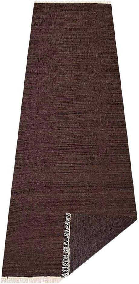 Rugsotic Carpets Hand Woven Flat Weave Kilim Wool 2'6''x10' Runner Area Rug - Image 5