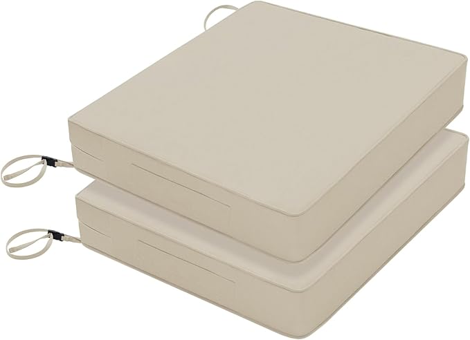 Favoyard Patio Chair Cushions 18.5 x 16 x 3 Inch Waterproof Outdoor Seat by OutdoorFurnitureAccessories