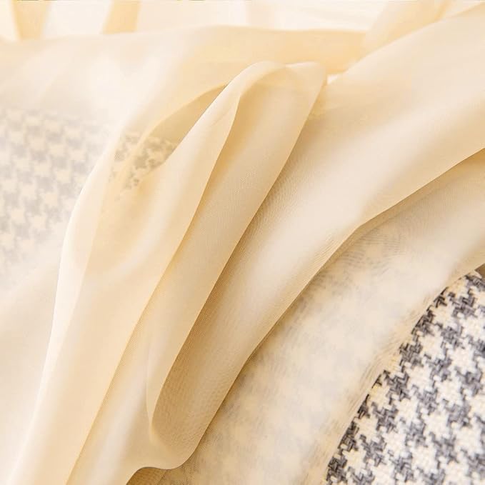 MIULEE Short Sheer Curtains 30 Inch Length - Image 3