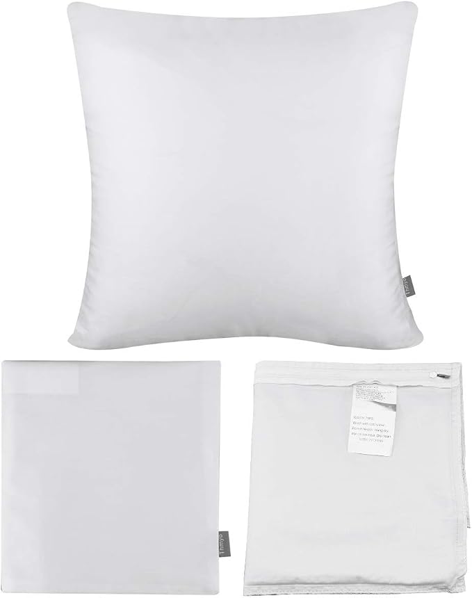Thmyo 4-Pack 100% Cotton Comfortable Solid Decorative Throw Pillow Case Square - Image 7