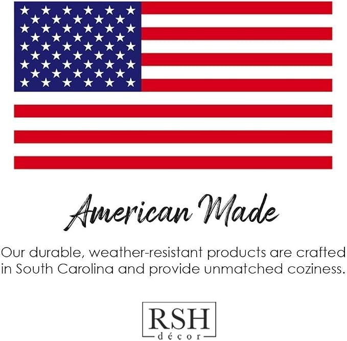 RSH DECOR: Tufted U-Shape Wicker Seat Cushions Set of 2 | 19” x 19” | - Image 9
