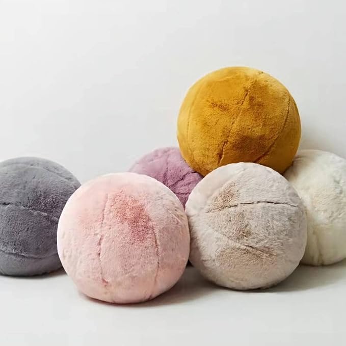MOJUN Round Plush Ball Throw Pillow, Sphere Pillow - Image 3