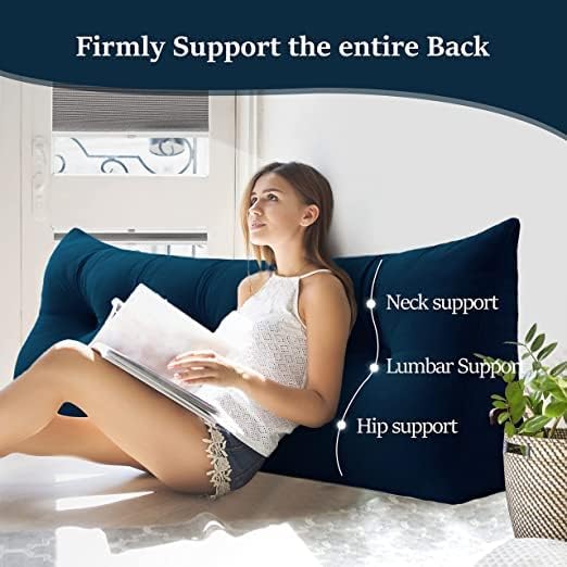 Wedge Headboard Pillow Dorm Room Reading Pillow Back Support - Image 2