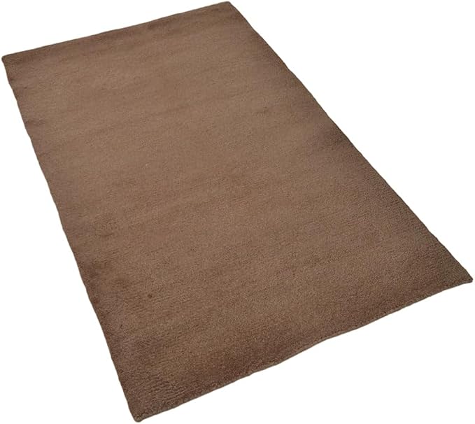 Rugsotic Carpets Hand Knotted Gabbeh Wool 9'x12' Area Rug Solid Camel L00111 - Image 3