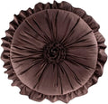 S SSOY Velvet Ruffle Pillow by S_SSOY