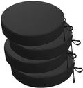 idee-home Outdoor Bistro Chair Cushions, 15”x15”x 3” Thick Outdoor Round Seat by idee-home