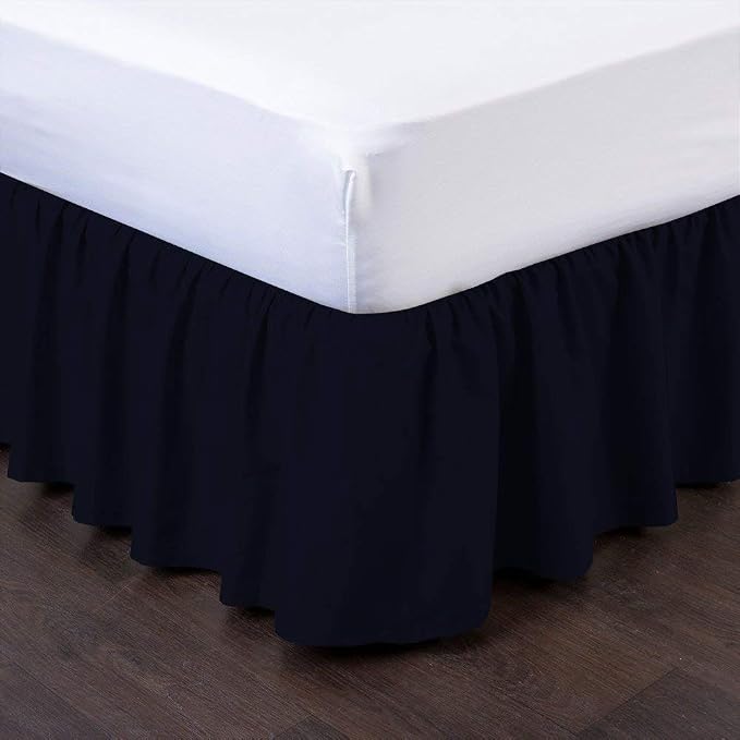 Bed Skirt - Ruffled Bed Skirt 12 Inch Drop Dust Ruffle - Dust Ruffle Bedskirt by Unknown