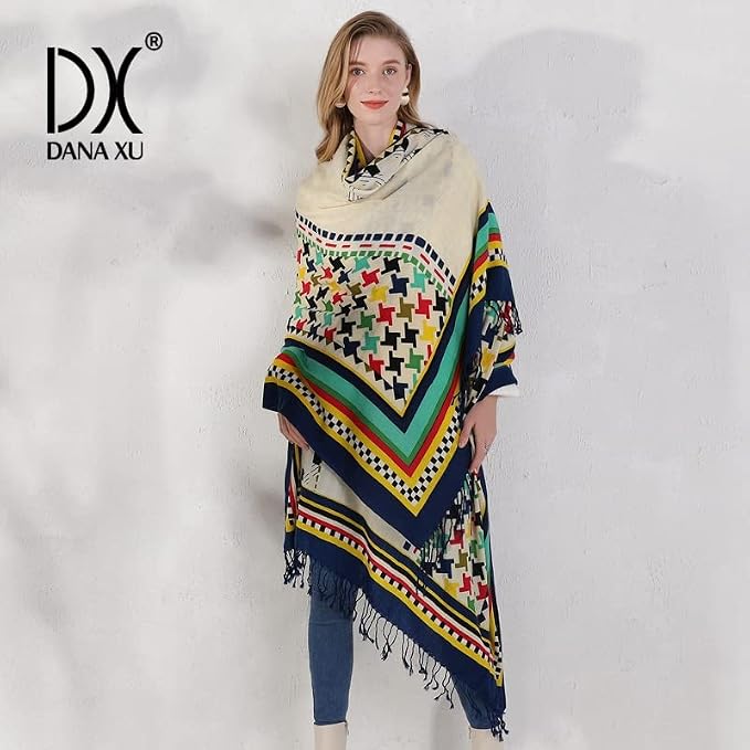 DANA XU 100% Merino Wool Pashmina Shawl - Image 8