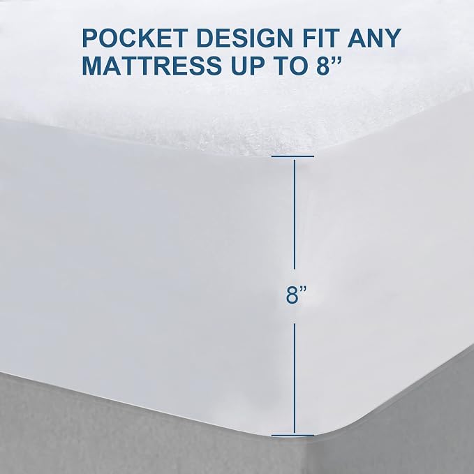 Sleeper Sofa Queen Size Mattress Protector Waterproof, Smooth Top Mattress - Image 5