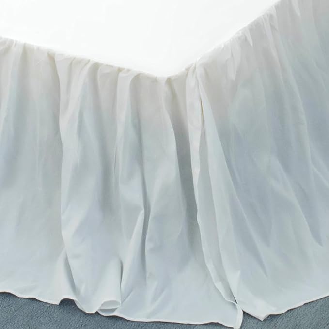 TSUTOMI Bed Skirt Twin Size Ruffled Bed Skirt - Image 3