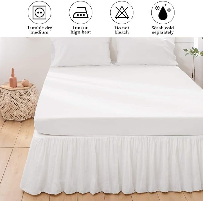 BISELINA French Linen Bed Skirt - Image 6