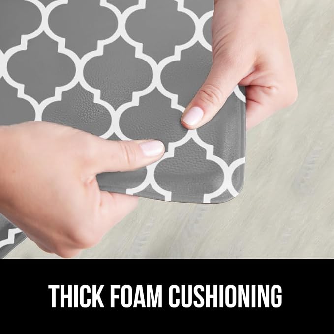 GORILLA GRIP 2 Pack Comfortable Cushioned Kitchen Mats - Image 9
