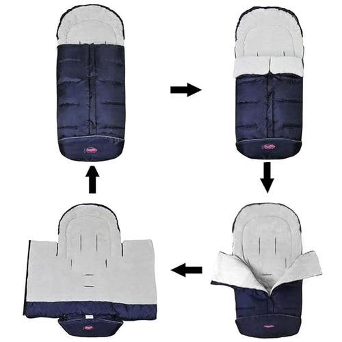 0-4T Anti-Kick Winter Warm Stroller Blanket, Cozy Baby Sleeping Bag Cocoon - Image 2