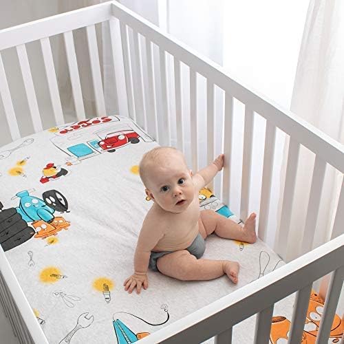 JumpOff Jo - Fitted Crib Sheet, Super Soft 100% Cotton Sheet - Image 3