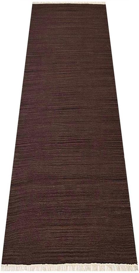 Rugsotic Carpets Hand Woven Flat Weave Kilim Wool 2'6''x10' Runner Area Rug - Image 3