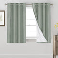 PrinceDeco 100% Blackout Curtains 54" Long Green Blackout Curtains by PrinceDeco