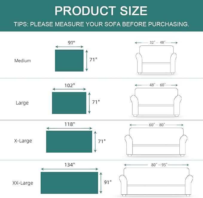 MYSKY HOME Geometrical Couch Cover Sofa Covers - Image 2