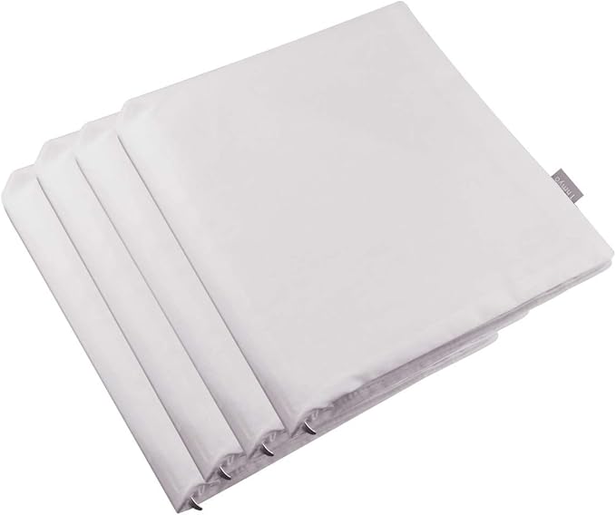 Thmyo 4-Pack 100% Cotton Comfortable Solid Decorative Throw Pillow Case by Thmyo