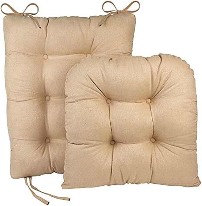 Klear Vu Omega Non-Slip Rocking Chair Cushion, Assembled in USA, Thick Tufted by KlearVUHomeTextiles