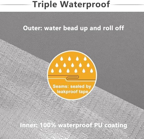 Favoyard Patio Chair Cushions 20 x 20 x 3 Inch Waterproof Outdoor Seat Cushions - Image 4