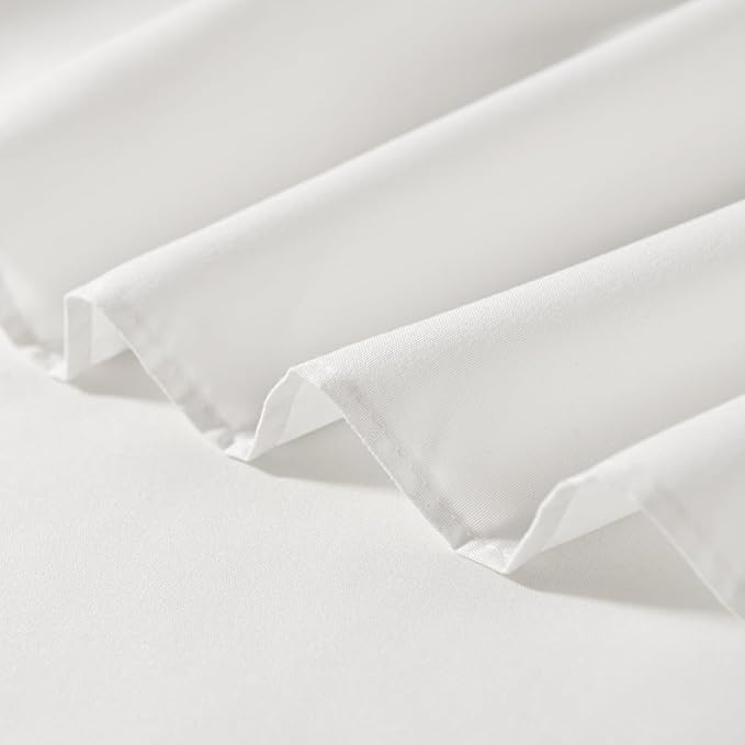 TSUTOMI Ivory Bed Skirt Twin Size Ruffled Bed Skirt - Image 5