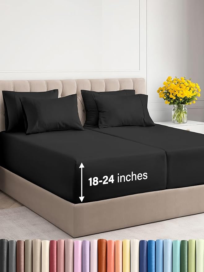 Extra Deep Split King Sheet Set by CGKUnlimited