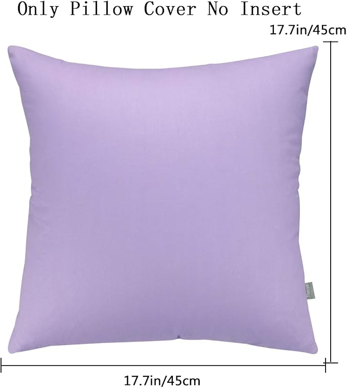 4-Pack 100% Cotton Comfortable Solid Decorative Throw Pillow Case, Thmyo Square - Image 5
