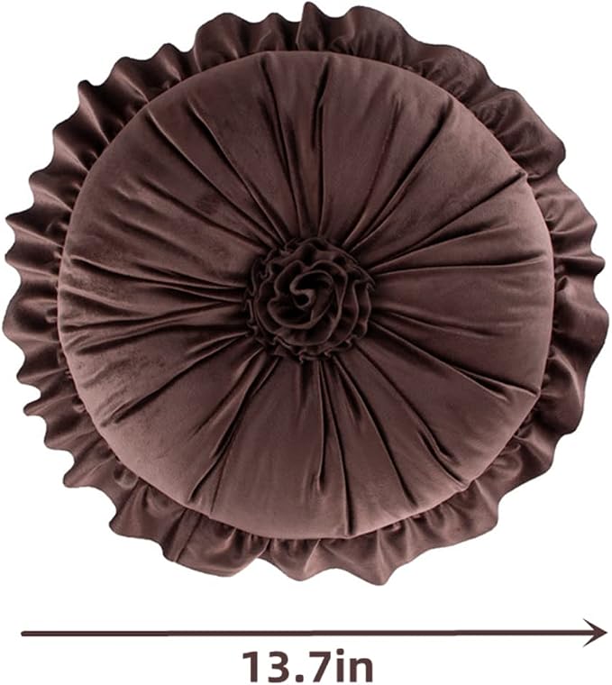 S SSOY Velvet Ruffle Pillow - Image 2