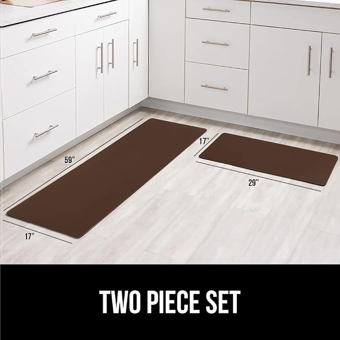 GORILLA GRIP 2 Pack Comfortable Cushioned Kitchen Mats - Image 6