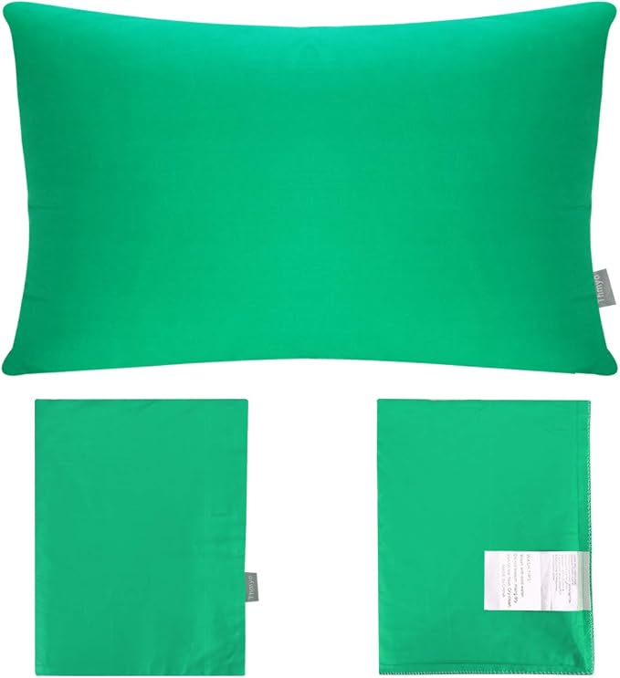 4-Pack 100% Cotton Lumbar Comfortable Solid Decorative Throw Pillow Case - Image 7