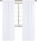 BGment White Curtains 84 Inches Length by BGment