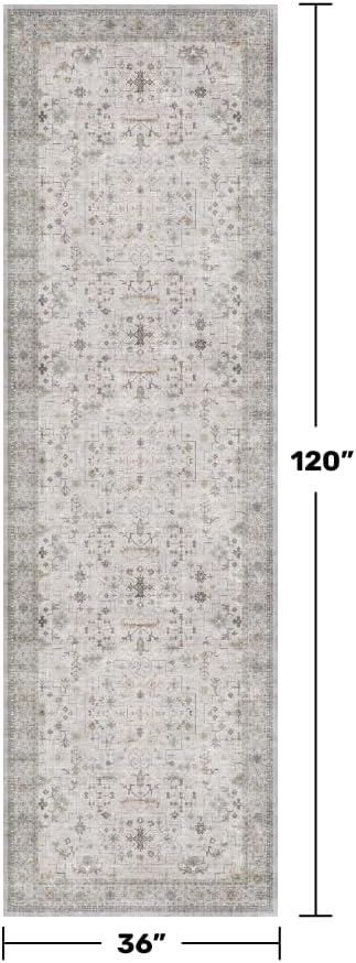 Light Gray Kitchen Rug 10 ft Long - Image 2