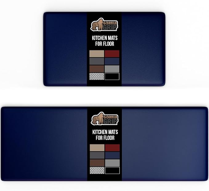 GORILLA GRIP 2 Pack Comfortable Cushioned Kitchen Mats by GorillaGrip